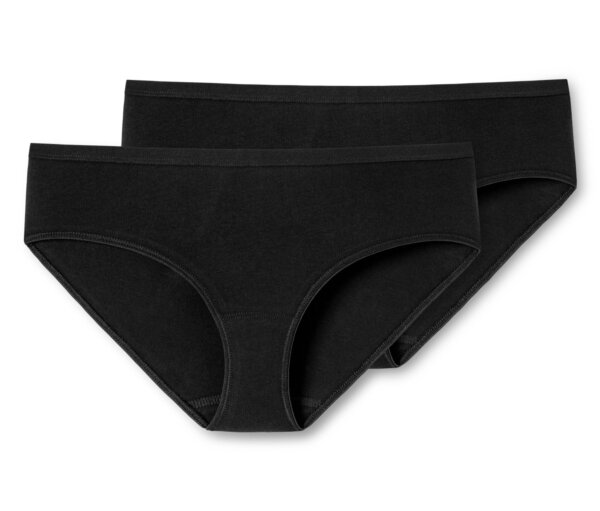 2 Schiesser Hipster - Damen - Gr. 36 - schwarz