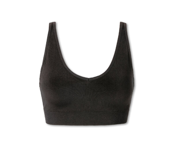 Schiesser Soft BH mit Pads - Damen - Gr. M - schwarz