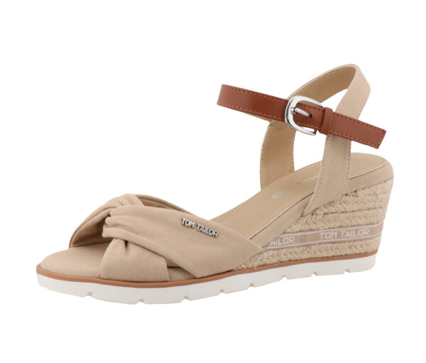 Tom Tailor Sandale - Damen - Gr. 41 - braun