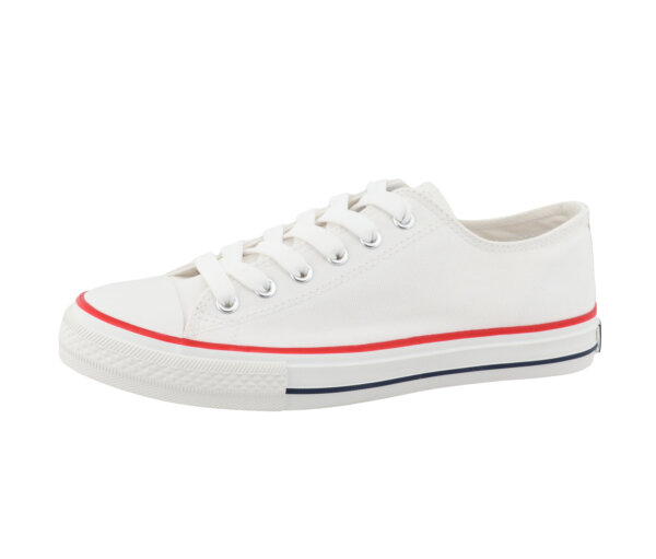 Tom Tailor Sneaker Textil weiß - Damen - Gr. 38 - weiß