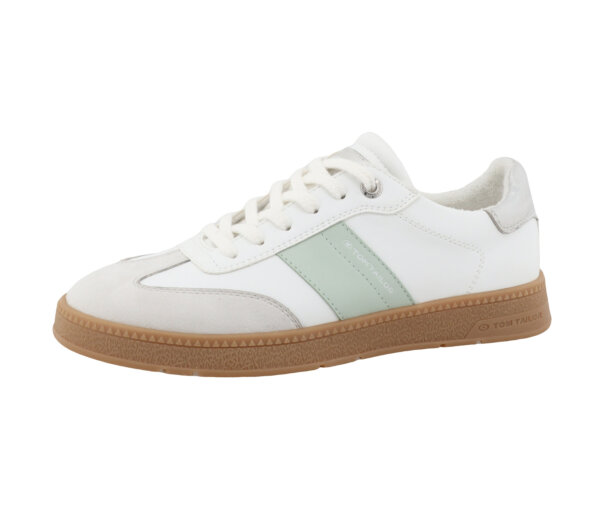 Tom Tailor Sneaker PU weiß-mint - Damen - Gr. 40 - weiß