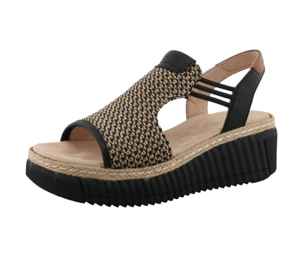 Tom Tailor Sandale - Damen - Gr. 38 - schwarz