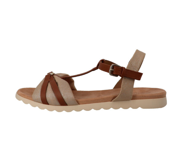 Tom Tailor Sandale - Damen - Gr. 37 - gold