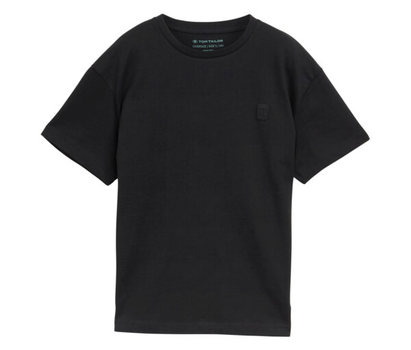 Tom Tailor Basic T-Shirt - Herren - Gr. 128 - schwarz