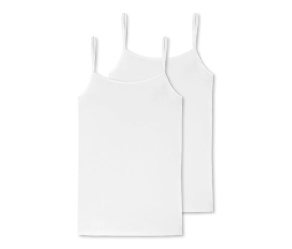 2 Schiesser Tops - Damen - Gr. 44 - weiß