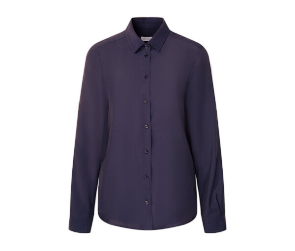 Seidensticker Bluse aus Viskose - Damen - Gr. 46 - dunkelblau