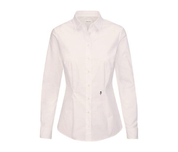 Seidensticker Slimfit Bluse - Damen - Gr. 46 - weiß