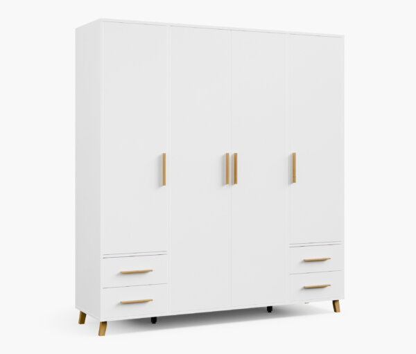 rauch Drehtürenschrank »Shinjo« - 187x53x203cm - braun - Holz