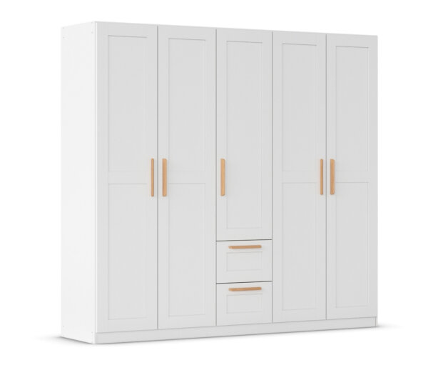 rauch Drehtürenschrank »Quadra-Spin Country« - 226x54x210cm - braun - Holz