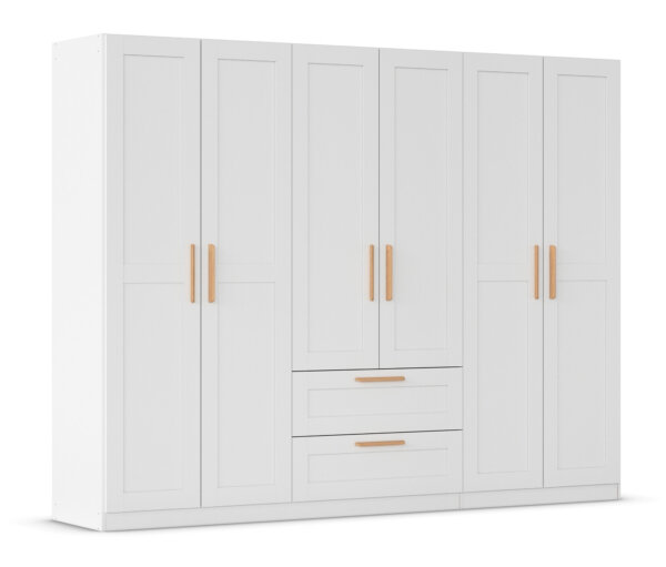 rauch Drehtürenschrank »Quadra-Spin Country« - 271x54x210cm - braun - Holz