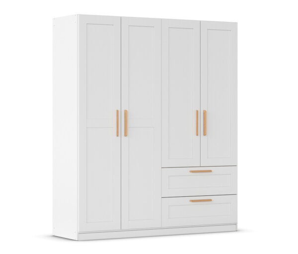 rauch Drehtürenschrank »Quadra-Spin Country« - 181x54x210cm - braun - Holz