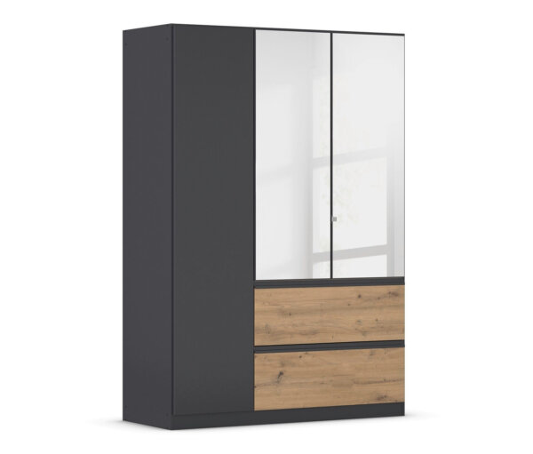 rauch Kleiderschrank »Joel« - 136x54x197cm - grau - Holz