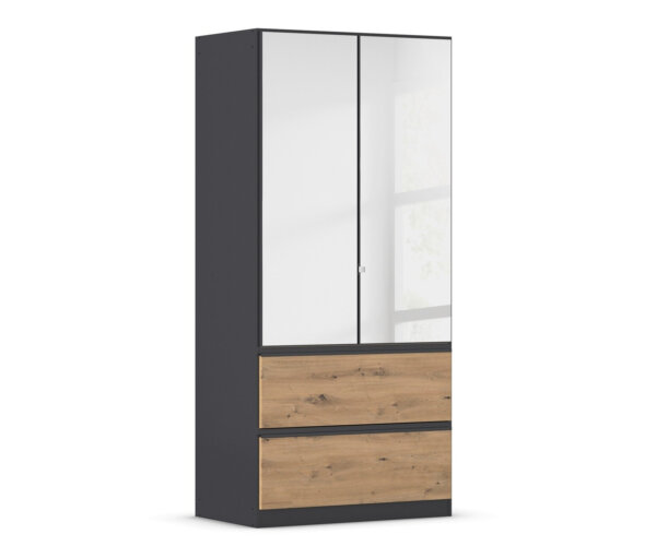 rauch Kleiderschrank »Joel« - 91x54x197cm - grau - Holz