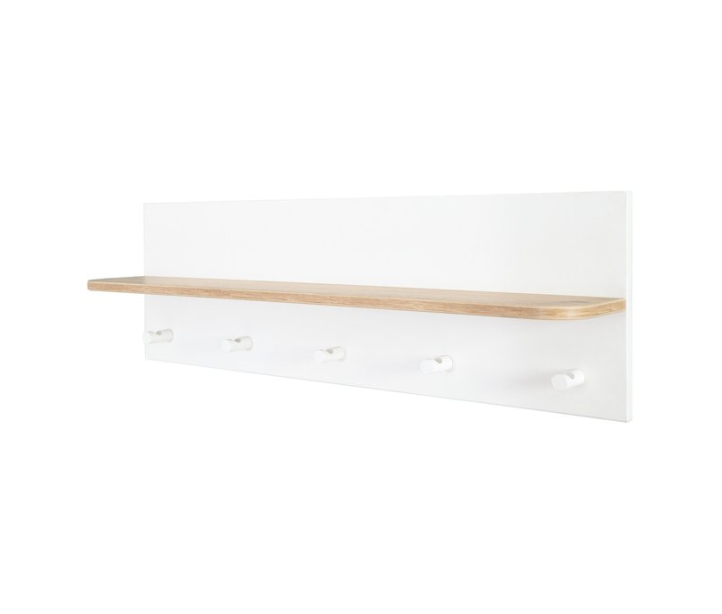 roba Wandgardarobe »Ava« - 90x16,5x29cm - weiß - Holz / Holz