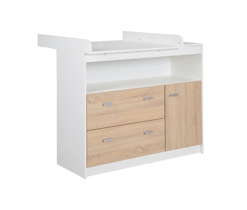 roba Wickelkommode »Gabriella« - 117x75x98,5cm - braun - Holz / Kunststoff