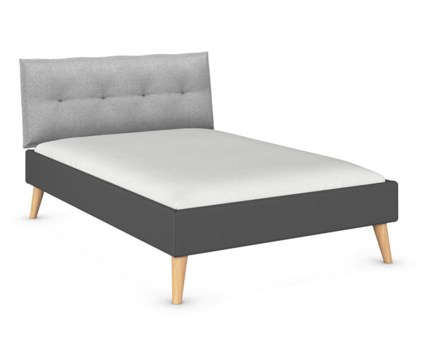 rauch Bett »Skandi« - 153x219x109cm - grau - Holz