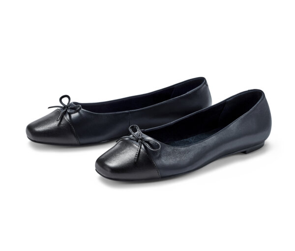 Tchibo - Leder-Ballerinas - Damen - Gr. 41 - dunkelblau