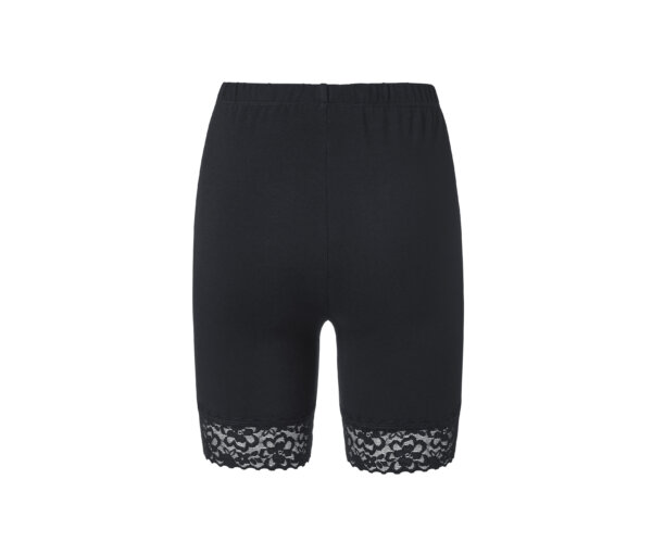 Tchibo - Radlershorts mit Spitzenborte - Damen - Gr. XXL - schwarz