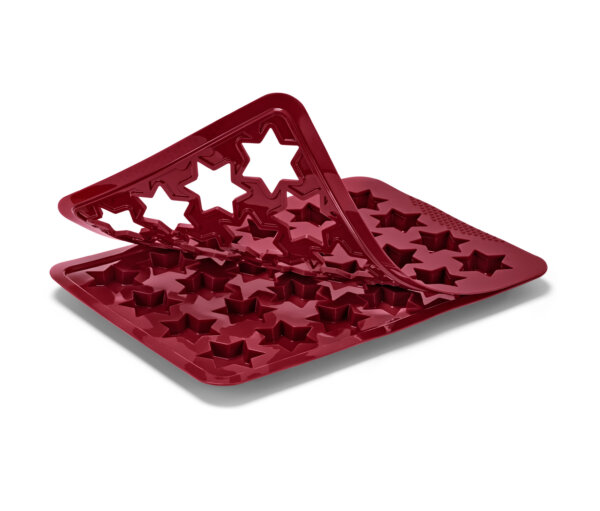 Tchibo - Zimtstern Backmatte - dunkelrot