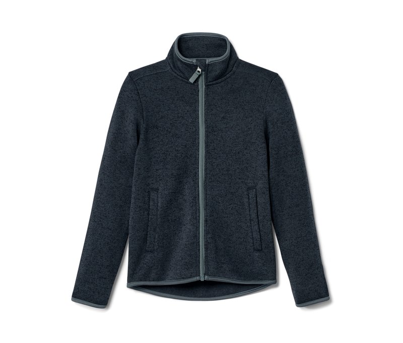 Tchibo - Kinder-Strickfleecejacke - Herren - Gr. 134/140 - dunkelblau