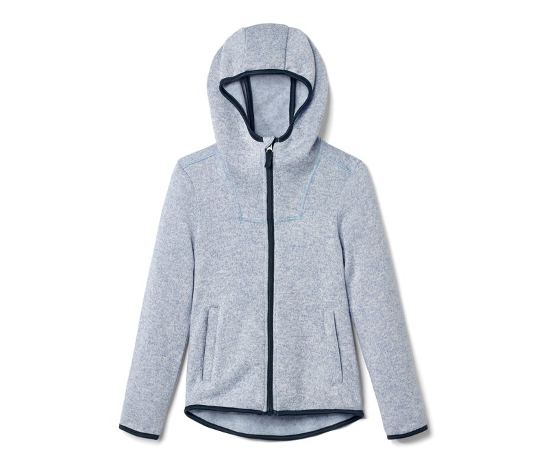 Tchibo - Kinder-Strickfleecejacke - Herren - Gr. 122/128 - hellblau