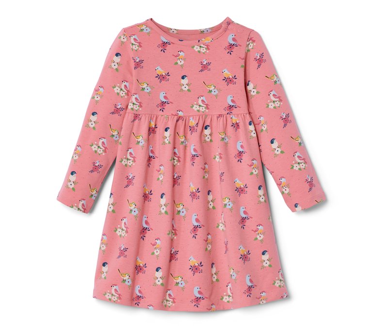 Tchibo - Kleinkind-Jerseykleid - Mädchen - Gr. 122/128 - rosa