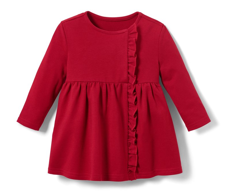 Tchibo - Baby-Sweatkleid - Mädchen - Gr. 98/104 - rot