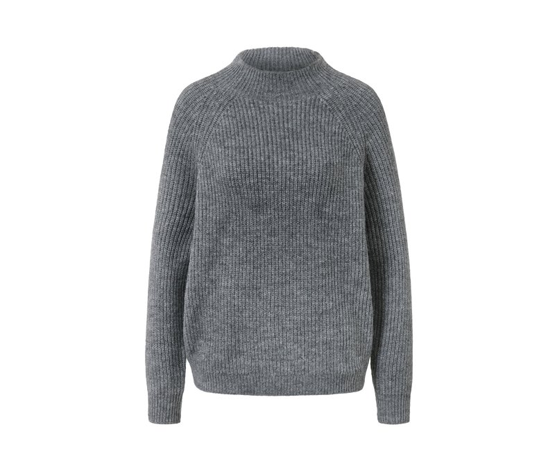 Tchibo - Strickpullover mit Stehkragen - Damen - Gr. L - grau
