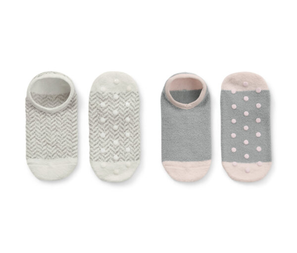 Tchibo - 2 Paar Hausschuhsocken - Damen - Gr. 39-42 - weiß