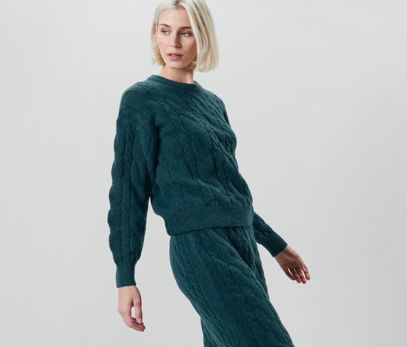 Tchibo - Strickpullover - Damen - Gr. M - petrol