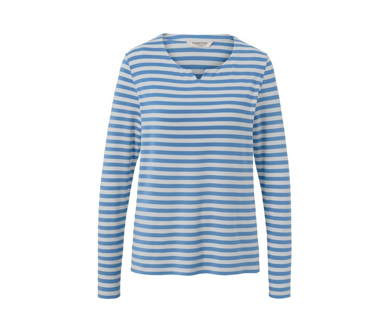 Tchibo - Gestreiftes Langarmshirt - Damen - Gr. XS - weiß