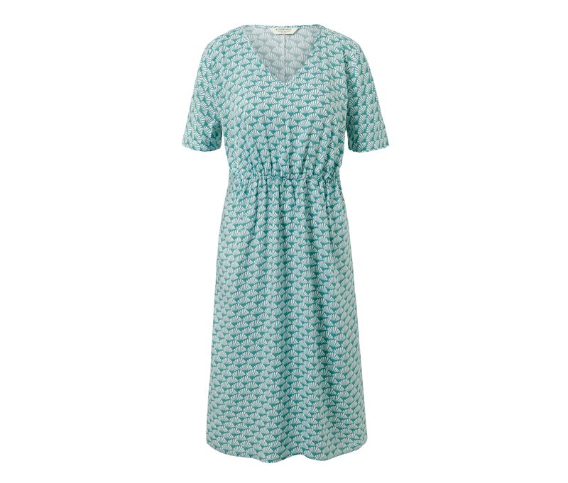 Tchibo - Kleid mit Print - Damen - Gr. 44 - weiß/print