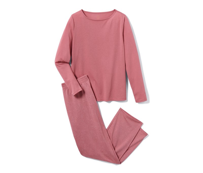 Tchibo - Jersey-Pyjama - Damen - Gr. S - braun