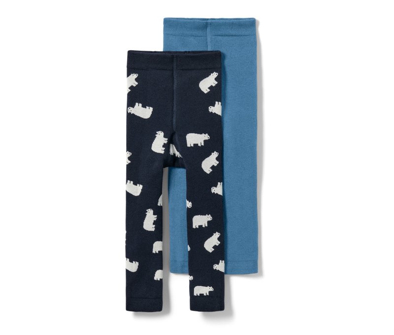 Tchibo - 2 Kleinkind-Thermoleggings - Gr. 98/104 - dunkelblau