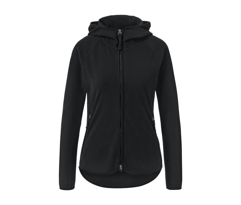 Tchibo - Kapuzen-Fleecejacke - Damen - Gr. XS - schwarz
