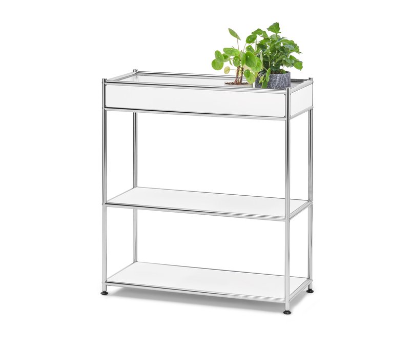 Tchibo - Konsole Metall »Cn3« mit Ablage - 77x33x85cm - chrom - Stahl / Kunststoff / Kunststoff