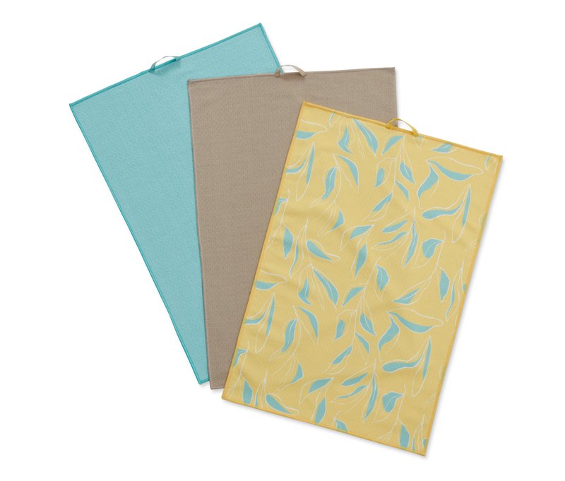 Tchibo - 3 Geschirrtücher - hellgrau