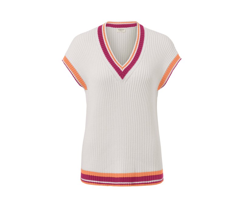 Tchibo - Strick-Pullunder - Damen - Gr. L - dunkelrosa