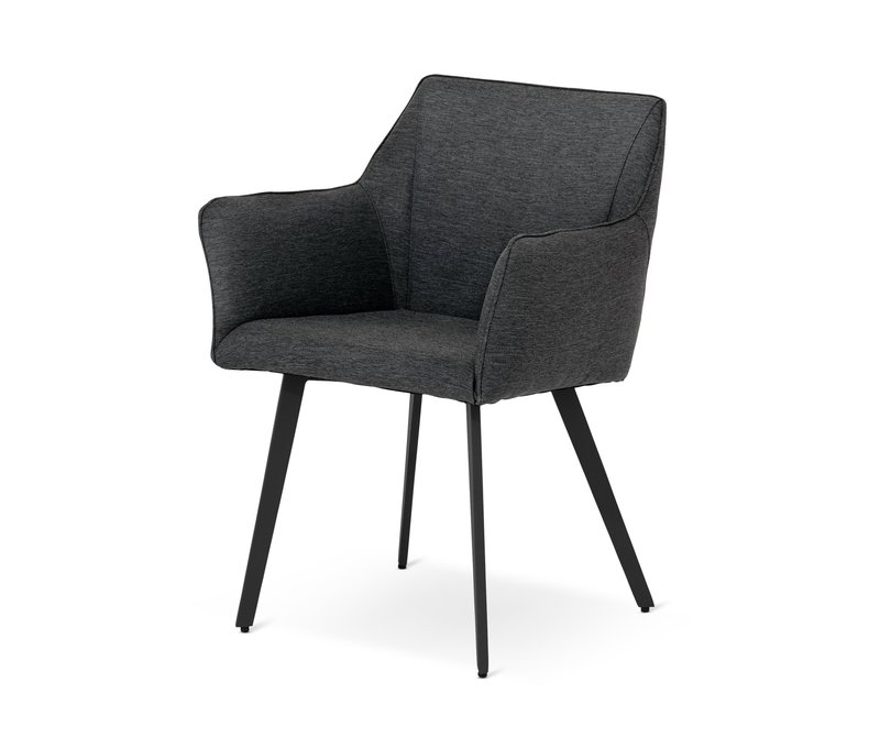 Tchibo - Dining-Sessel mit Quick-Dry-Foam und Outdoor-Tex-Bezug - 60x60,5x83cm - anthrazit - Polyester / Stahl