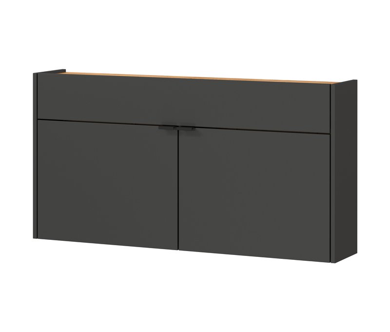 Tchibo - Mehrzweckschrank »Ameca« breit - 140x19x85cm - schwarz - Holz