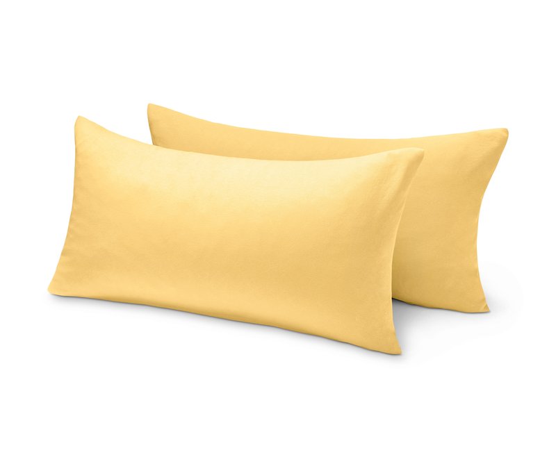 Tchibo - 2 Jersey-Kopfkissenbezüge - gelb