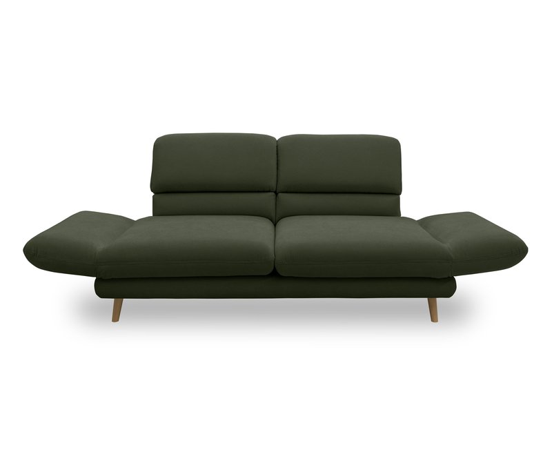 Tchibo - Domo 2-Sitzer »Malaga« - 180x98x92cm - braun - Polyester / Polyamid / Holz