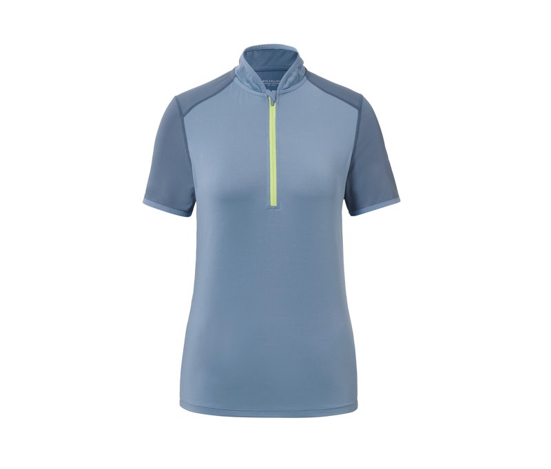 Tchibo - Kurzarm-Rad-Shirt - Damen - Gr. L - hellblau