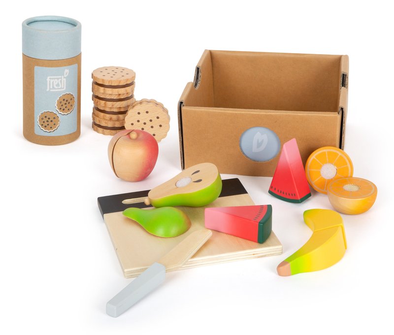 small foot Sandwich-Kekse und Obst »fresh« - mehrfarbig