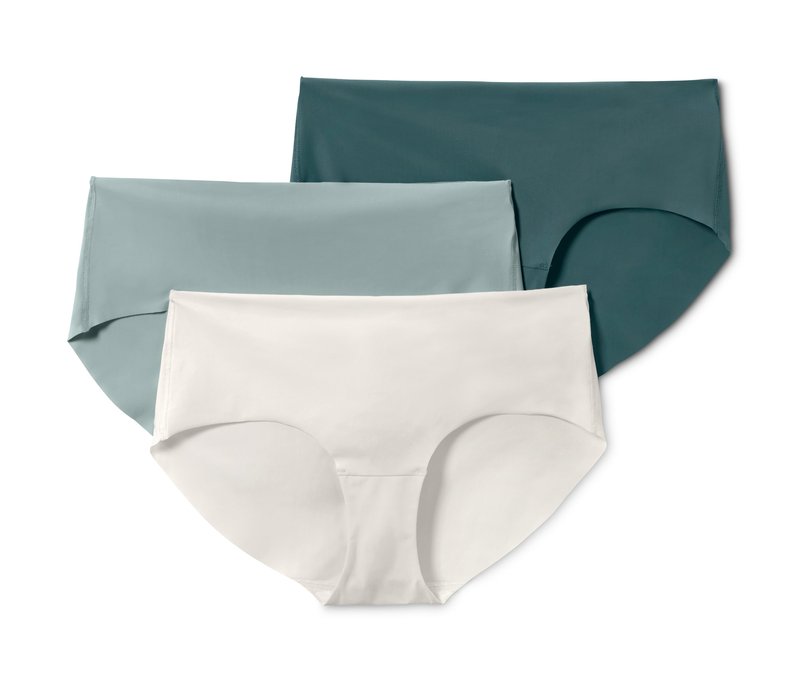 Tchibo - 3 Magic-Cut-Pantys - Damen - Gr. XS - petrol