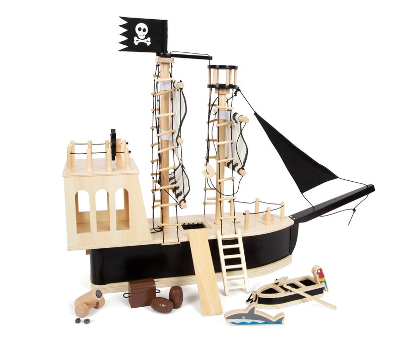 small foot Piratenschiff - schwarz