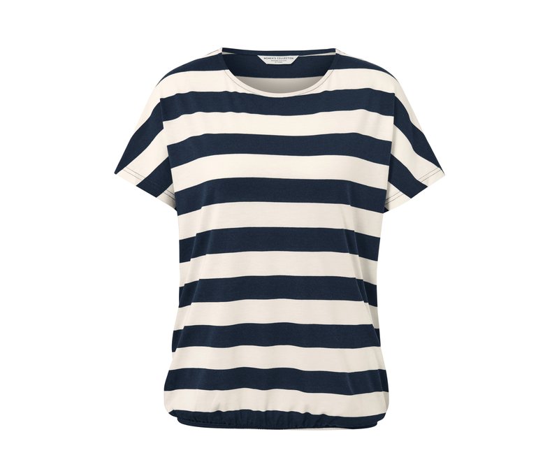 Tchibo - Gestreiftes Blusenshirt - Damen - Gr. S - dunkelblau/gestreift