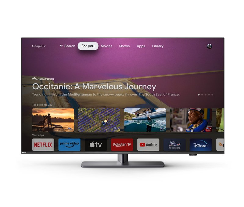 The One Philips 4K UHD Ambilight TV mit Google TV »43 PUS 8808/12« - anthrazit