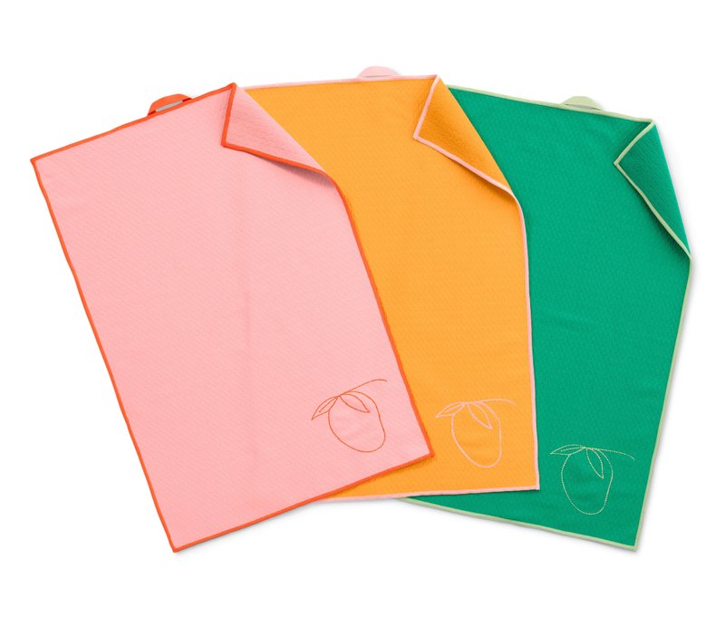 Tchibo - 3 Geschirrtücher - dunkelgrün