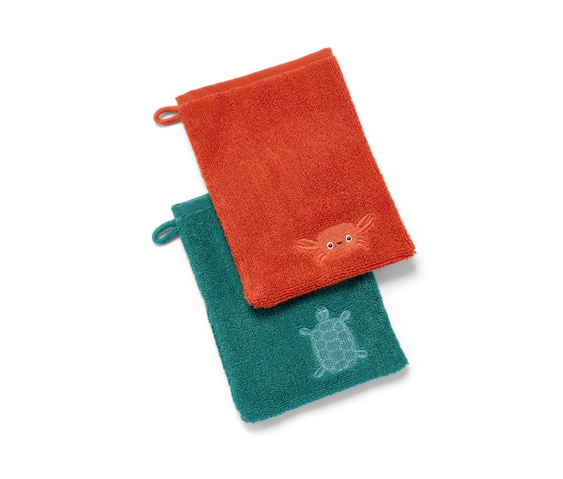 Tchibo - 2 Waschlappen - orange